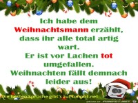 Weihnachten f�llt aus