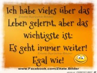 Hab vieles über das Leben gelernt