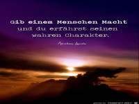 Gib einen Menschen Macht