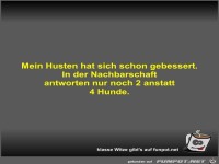 Mein Husten hat sich schon gebessert