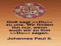 gott sagt du zu uns