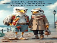 Herbstmode: Wenn Vögel ihre Styles mixen