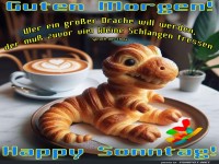 Frhstck mit dem Croissantosaurus!