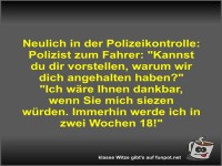 Neulich in der Polizeikontrolle