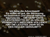 Festliche Lichterketten-Akrobatik