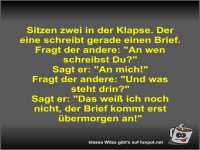 Sitzen zwei in der Klapse