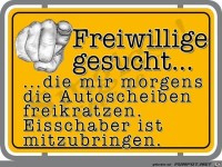 Freiwillige gesucht