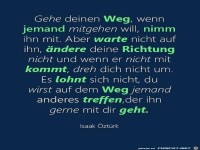 Gehe deinen Weg