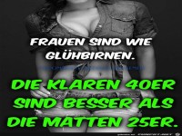 Frauen sind wie Gl�hbirnen
