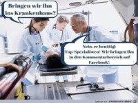 Wir bringen ihn zu den Spezialisten auf Facebook