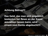 Achtung Betrug....