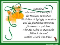 Manchmal wnschen wir uns