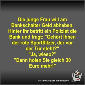 Die-junge-Frau-will-am-Bankschalter-Geld-abheben.jpg von Fossy