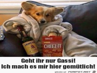 Ich mach es mir gem�tlich