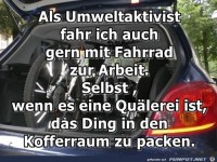 Als Umweltaktivist