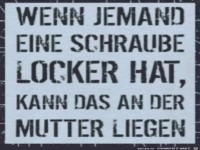Schraube locker