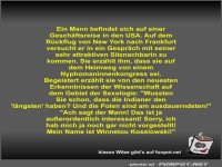 Ein Mann befindet sich auf einer Geschftsreise in den USA