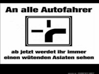 Humorvolle Verkehrsschilder