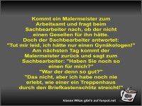 Kommt ein Malermeister zum Arbeitsamt und fragt beim...