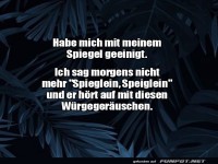 Friede mit dem Spiegel