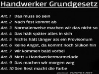 Grundgesetz der Handwerker