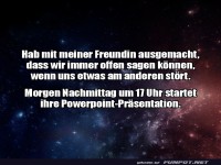 Offen sagen, was einen st�rt