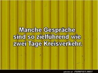 Wenn Gespr�che im Kreis fahren