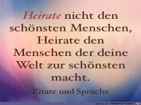 Heirate nicht den 