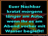 Nachbar aergern im Winter