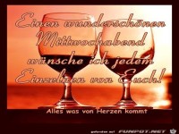 Wunderschoenen Mittwochabend