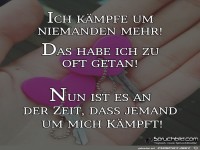 ich kaempfe um niemanden mehr jetzt 