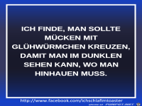 Kreuzung Muecken Gluehwuermchen