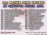 Das machen Deine Freunde an Silvester