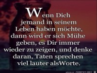 wenn dich jemand in seinem Leben haben mchte.......
