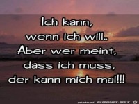 Ich kann wenn ich will