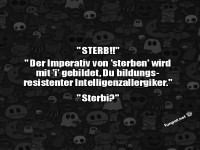 Witz �ber Grammatikfehler