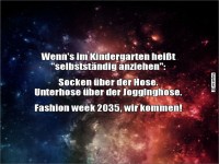 Modevisionen aus dem Kindergarten
