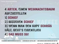 Weihnachtsbaum aufstellen