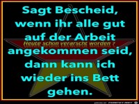 Sagt Bescheid