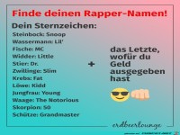 Finde Deinen Rapper-Namen