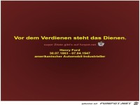 Vor dem Verdienen steht das Dienen