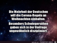 Schwiegers�hne halten sich an Corona-Regeln