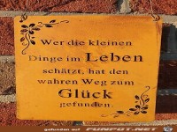 Wer die kleinen Dinge im Leben