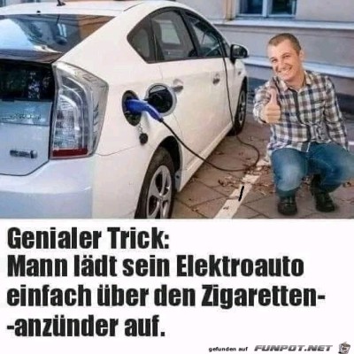 Elektroauto:-Batterie-&uuml;ber-den-Zigarettenanz&uuml;nder-laden.jpg von helvis