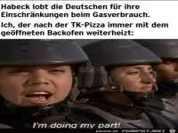 Ich trage meinen Teil dazu bei!