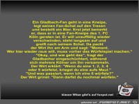 Ein Gladbach-Fan geht in eine Kneipe