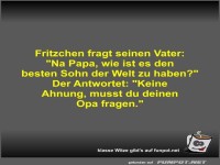 Fritzchen fragt seinen Vater