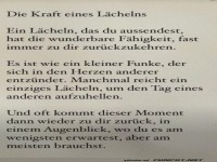 Kraft des Lchelns