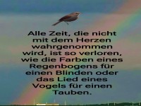 alle zeit, die nicht mit dem herzen