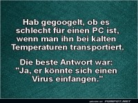 PC-Witz: K�lte und Viren